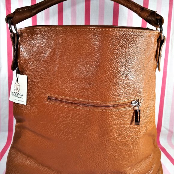 Markese Handbags - ✨ SOLD ✨ Gorgeous Markese Italian Leather Handle or Shoulder Bag NEW w/Tag!